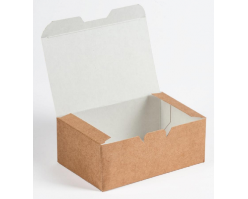Коробка ECO FAST FOOD BOX S 115*75*45мм (уп25/кор600) крафт купить в Уфе в Упакофф Коробка ECO FAST FOOD BOX S 115*75*45мм (уп25/кор600) крафт купить в Уфе в Упакофф
