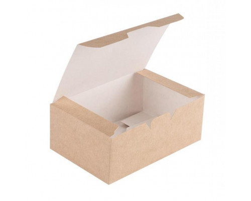Коробка ECO FAST FOOD BOX L 150*91*70мм (уп25/кор500) крафт купить в Уфе в Упакофф