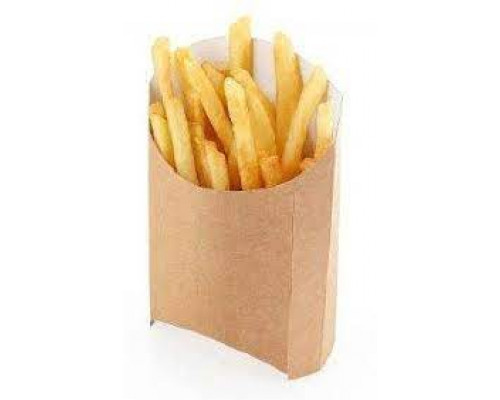Упаковка для картофеля ФРИ Eco Fry L 50*126*135 (уп50/в кор 20 уп) крафт купить в Уфе в Упакофф