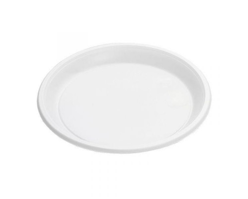 Тарелка пластиковая 167мм Мистерия белая 100шт (уп1600) купить в Уфе в Упакофф