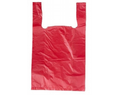 Майка ПНД 30+16*50 18мкм НУЛЕВКА красный уп 100шт (пак 1000) Союз-пакет купить в Уфе в Упакофф