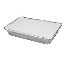 Контейнер алюминиевый с крышкой 313*213*44 2235мл