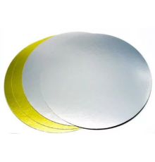 Подложка для торта 3,5 d260мм зол/жемчуг