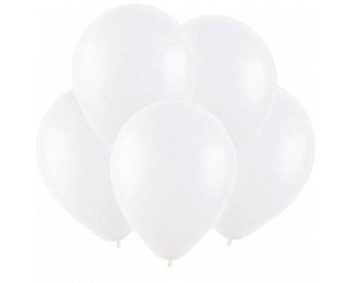 Шар латексный 12"/30см пастель белые ВЕСЕЛУХА (уп 100шт) купить в Уфе в Упакофф