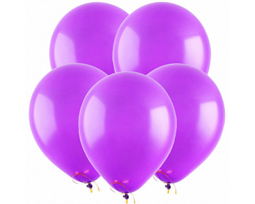 Шар латексный 12"/30см пастель фиолетовые ВЕСЕЛУХА (уп 100шт) купить в Уфе в Упакофф