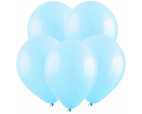 Шар латексный 12"/30см пастель светло-голубые ВЕСЕЛУХА (уп 100шт) купить в Уфе в Упакофф
