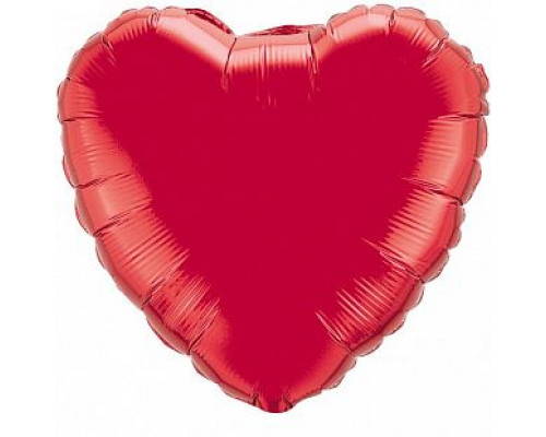 Шар фольгированный 18"/46см Сердце красный  купить в Уфе в Упакофф