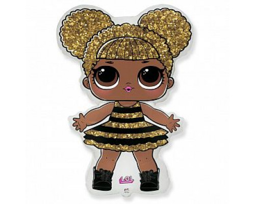 Шар фольгированный 14"/36см Кукла ЛОЛ квин би  купить в Уфе в Упакофф