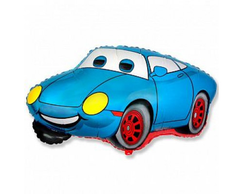 Шар фольгированный 14"/36см Гонщик синий мини купить в Уфе в Упакофф