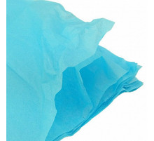 Бумага тишью 50*66см голубой 10шт