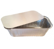Контейнер алюминиевый с крышкой 125*98 h35 250мл