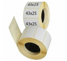 Термоэтикетка 43*25 1000 этикеток ЭКО (кор80шт)