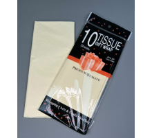 Бумага тишью 50*66см айвори 10шт