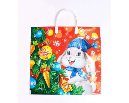 Пакет с пласт. ручкой ПВД 38*34*100мкм НГ (10/200) в ассортименте купить в Уфе в Упакофф