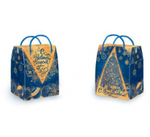 Коробка НГ Рождественская 150х100х205 800гр (уп150)