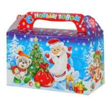 Коробка НГ Зимушка 175х70х100 500гр (уп250)