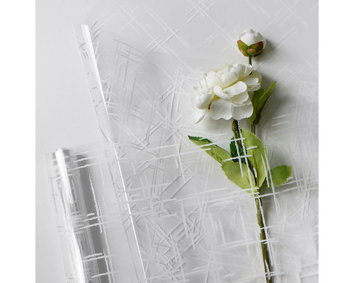 Пленка матовая с рисунком 40мкм 70см*10м "Штрихи" белый купить в Уфе в Упакофф Пленка матовая с рисунком 40мкм 70см*10м "Штрихи" белый купить в Уфе в Упакофф