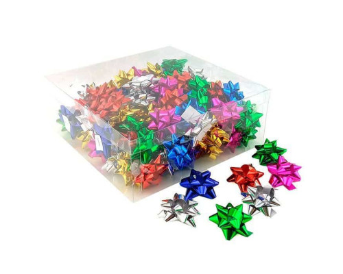 Бант-звезда 4,4см Метал Классика Ассорти (уп 90шт) ВЕСЕЛУХА купить в Уфе в Упакофф