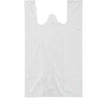 Майка ПНД 45+20*75 15мкм НУЛЕВКА белая уп 100шт (пак 1000) А