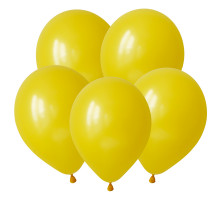 Шар латексный 12"/30см желтый пастель (уп 100шт) ТМ DECOBAL