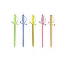 Пика для канапе 7см Меч микс 4 цвета 500шт