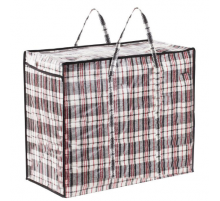 Сумка баул ПП 90*60*34 с молнией клетка 162 литра