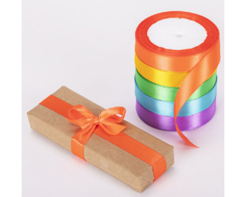 Лента атласная 20мм 23м в ассортименте купить в Уфе в Упакофф