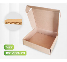 Коробка картонная самосборная 100*100*20мм СП