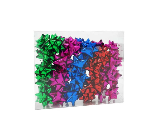 Бант-звезда 6,3см Ассорти классика (уп 40шт) ВЕСЕЛУХА купить в Уфе в Упакофф