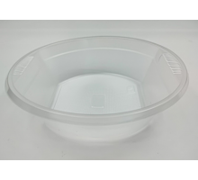 Миска пластиковая 500мл прозрачная суповая (уп100/2000)