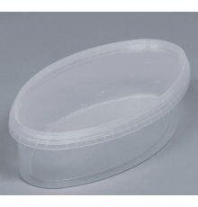 Контейнер банка 500мл овал для пресервов/мёда+крышка