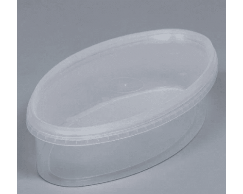 Контейнер банка 500мл овал для пресервов/мёда+крышка