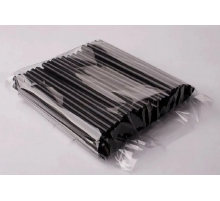 Трубочки для коктейля 250шт L-210 d-12 прямые черные