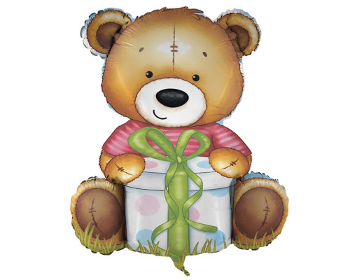 Шар фольгированный 13"/33см Милый Мишка мини