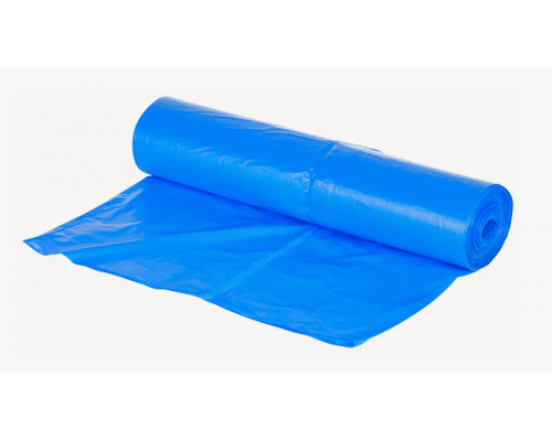 Мешок для мусора ПНД 120л 50шт 20мкм в рулоне голубые