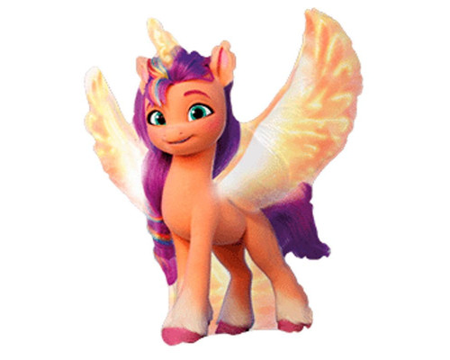 Шар фольгированный 14"/36см Лошадка Санни мини