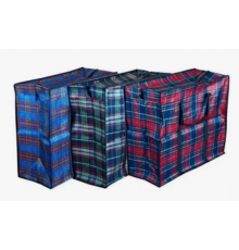 Сумка баул 50*45*25 тканевая Шотландка