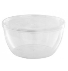 Банка-плошка полипропиленовая круглая 360мл с крышкой Н-55 D-112 (уп500)