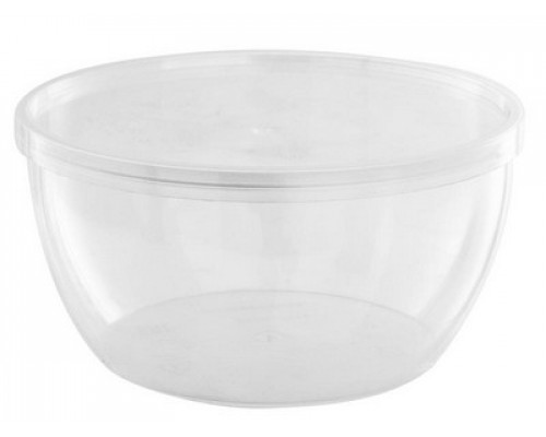 Банка-плошка полипропиленовая круглая 360мл с крышкой Н-55 D-112 (уп500)