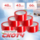 Скотч 48мм*66м 43мкм КРАСНЫЙ (кор 36шт)