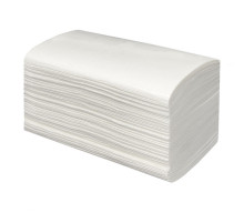 Полотенце бумажное листовое для диспенсера 200л 215*105*120мм 25гр белое