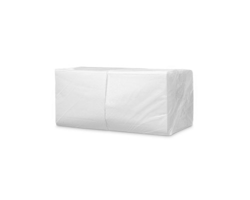 Салфетки бумажные 24*24см 400шт белые (уп 15)