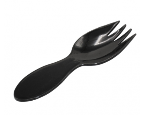 Вилка-ложка для десерта 80мм черная