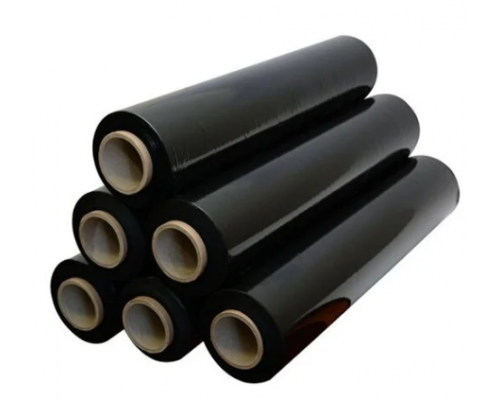 Стрейч пленка 500мм 23мкм 2,0кг ЧЕРНАЯ (2 сорт)