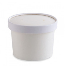 Контейнер ECO SOUP БЕЛЫЙ 12W 340мл картонная кр (уп25/кор250)