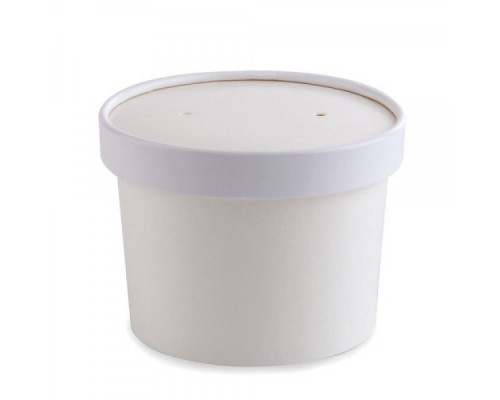 Контейнер ECO SOUP БЕЛЫЙ 12W 340мл картонная кр (уп25/кор250)