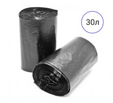 Мешок для мусора ПВД 35л 20шт черные в рулоне