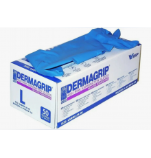 Перчатки латексные Dermagrip нестерильные неопудренные L