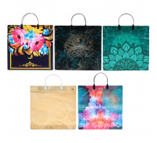 Пакет с пласт. ручкой 38*34 90мкм (10/100) В АССОРТИМЕНТЕ