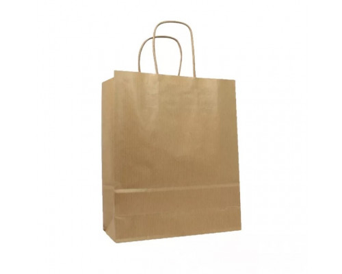 Пакет бумажный с круч. ручками 450*350*150 крафт (кор200шт)